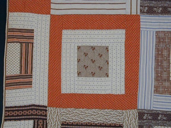 Centennial-Bandanna-Quilt-with-Log-Cabin-Pattern-Pennsylvania-278178-3