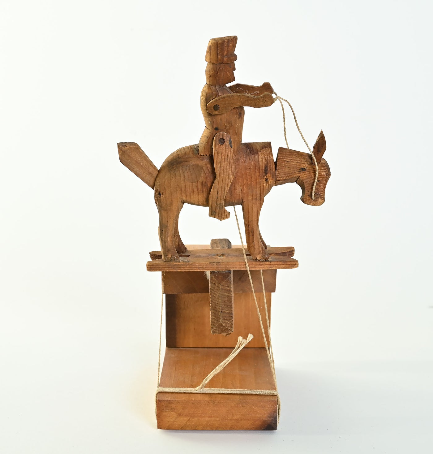 Wood Pull Toy of Soldier on Horse