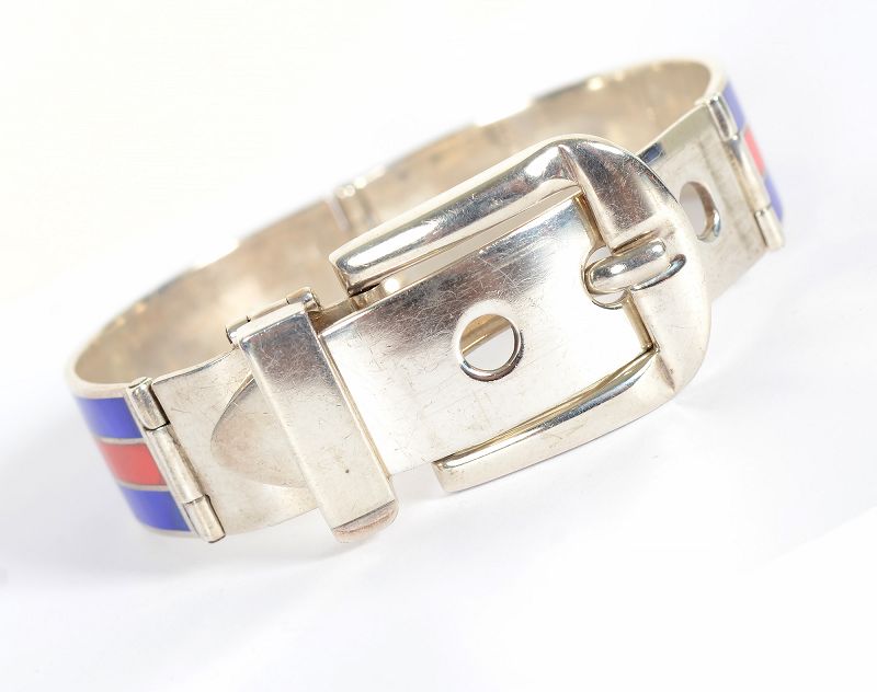 gucci-sterling-silver-and-enamel-buckle-bracelet-1446824-1