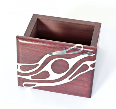 Rosewood and Sterling Silver Handmade Box