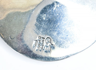 Mexican Sterling Silver Swirls Brooch/ Pendant