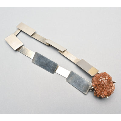 Betty Cooke Sterling Necklace with Aragonite Crystal