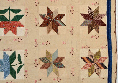 LeMoyne-Stars-with-Tulips-Quilt-Circa-1830-Pennsylvania-1176863-2