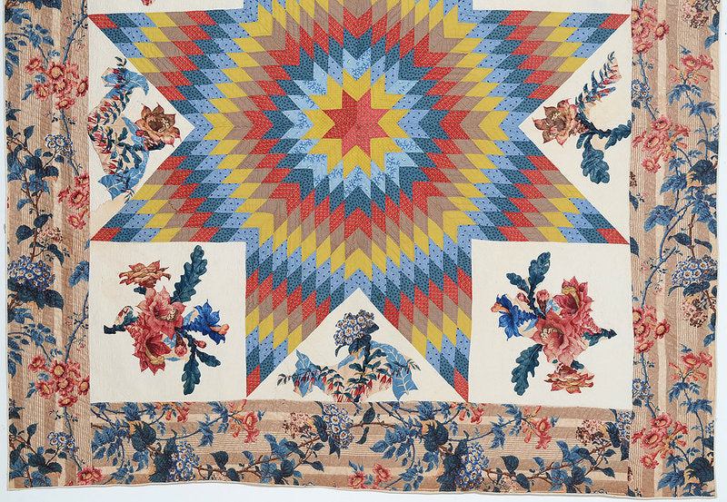 Lone-Star-Quilt-with-Broderie-Perse-Circa-1830-1307562-3