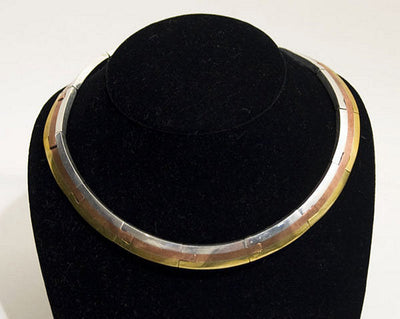 los-castillo-silver-copper-and-brass-choker-necklace-683352-1