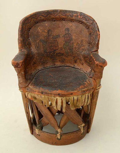 Mexican-Wood-and-Leather-Dolls-Chair-Circa-1940-1192576-1