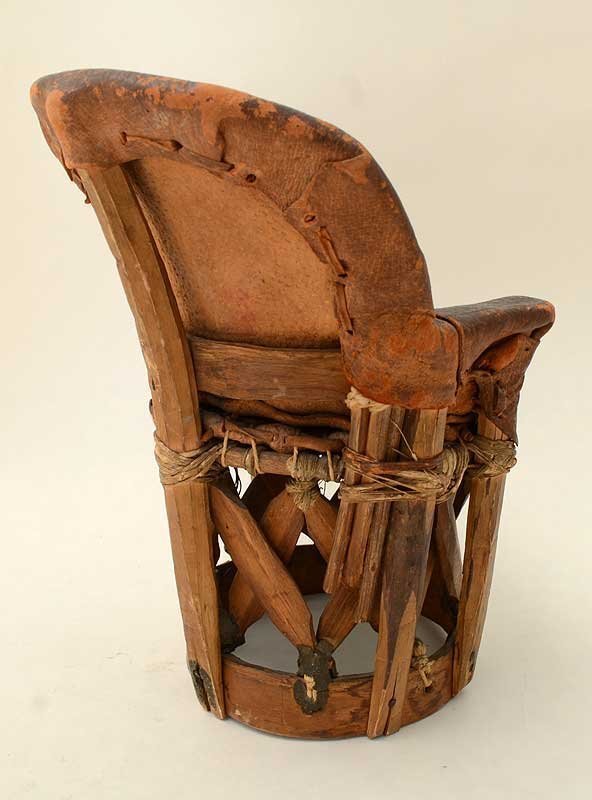 Mexican-Wood-and-Leather-Dolls-Chair-Circa-1940-1192576-3