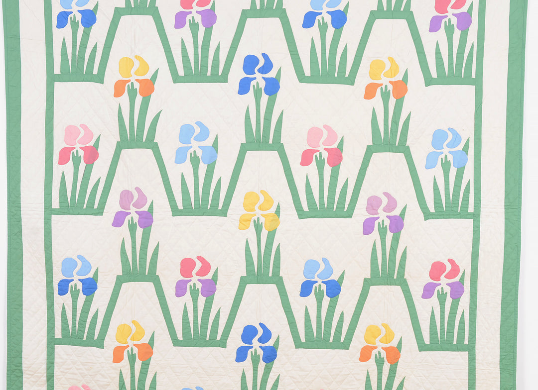 Patchwork Iris by Jenny Parson アートフレーム付き Patchwork Iris by Jenny Parson アートフレーム付き - メルカリ