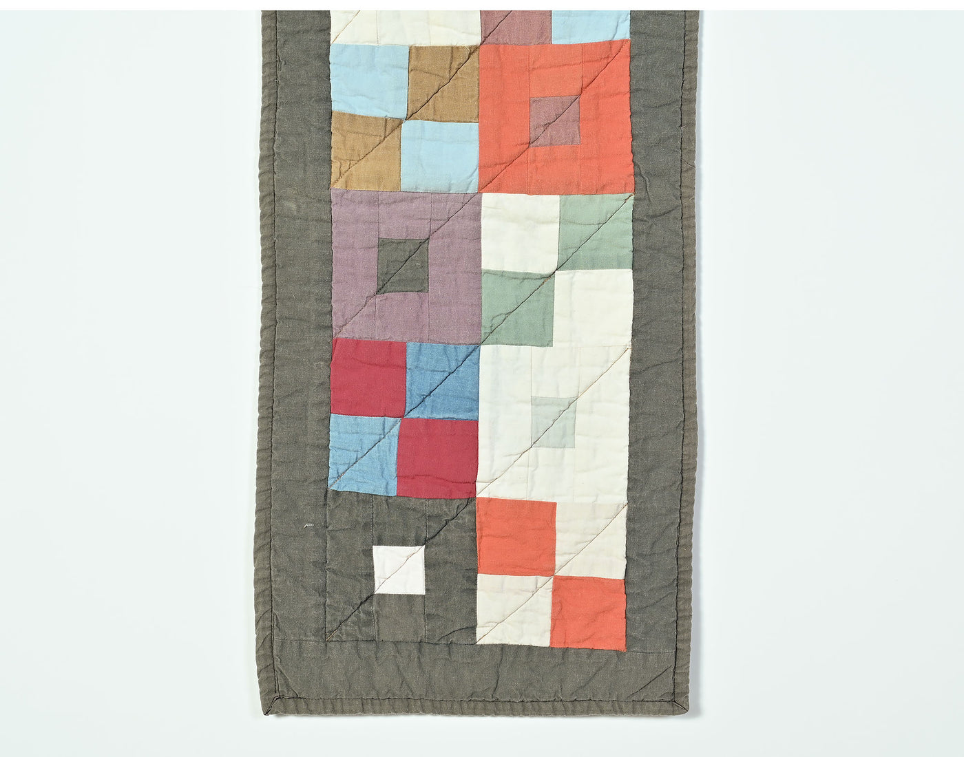 Amish Four Patch and Windowpane Doll Quilt