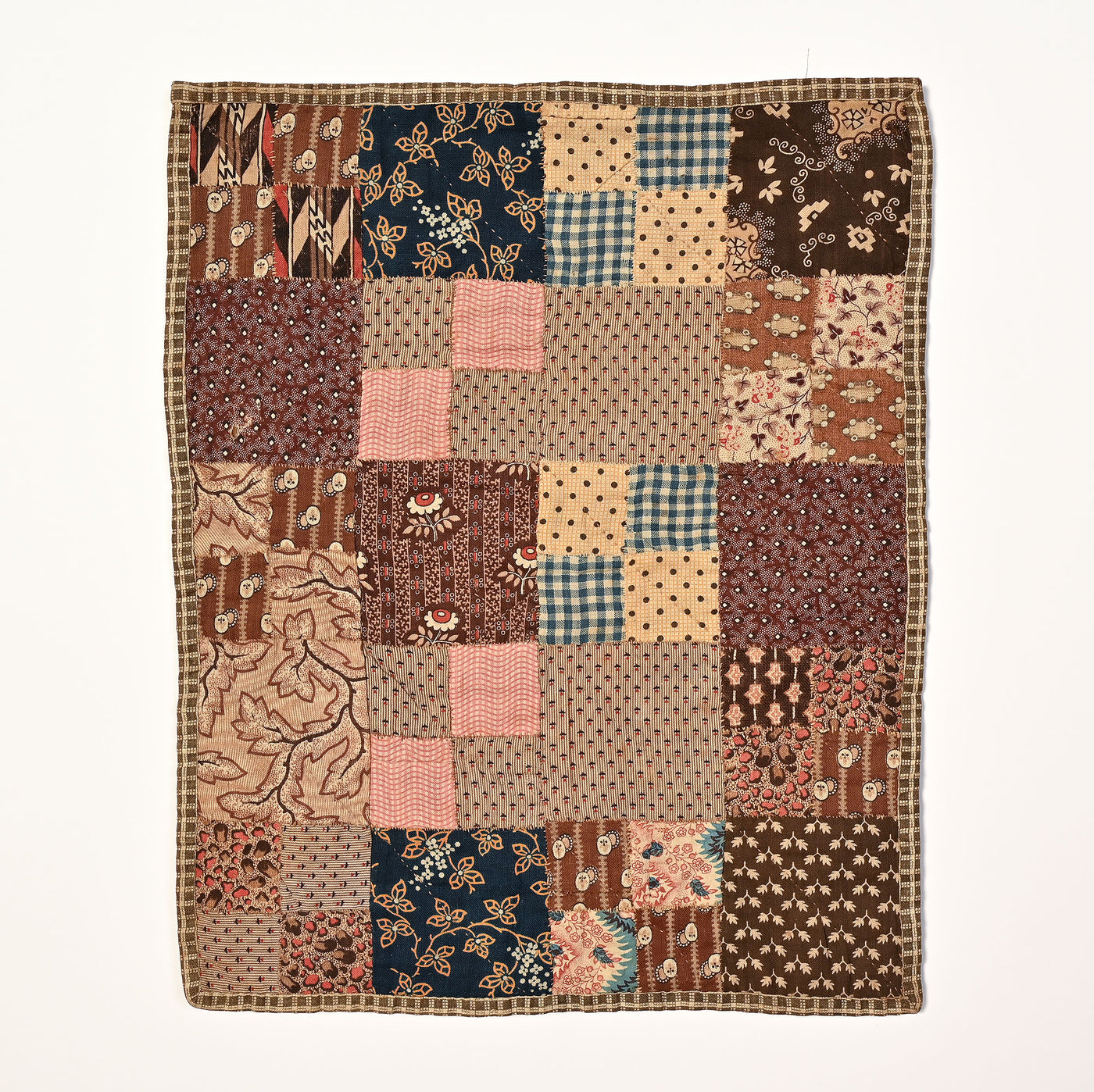 Four Patch Doll Quilt: Circa 1850