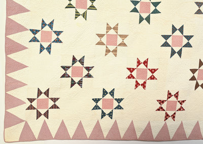 Variable Stars Quilt; Circa 1830