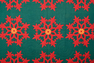 Mennonite Snowflake Applique Quilt