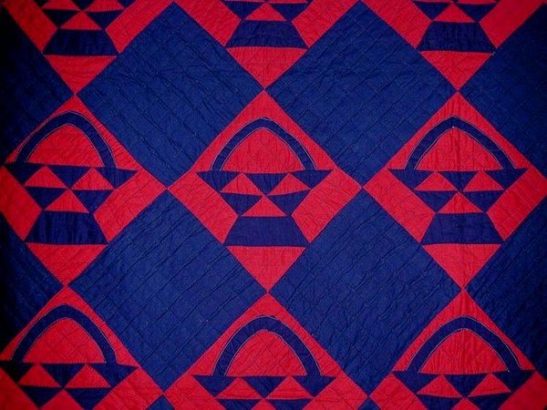 Red-Blue-Mennonite-Baskets-Quilt-Circa-1900-Lancaster-County-72426-3