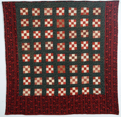 Reversible-One-Patch-and-Nine-Patch-Quilt-Circa-1880s-Maryland-1356060-2