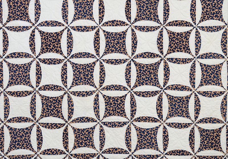 Robbing Peter to Pay Paul Quilt Circa 1850 New York