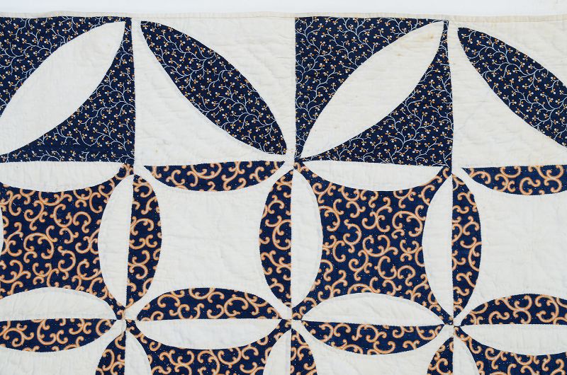 Robbing Peter to Pay Paul Quilt Circa 1850 New York
