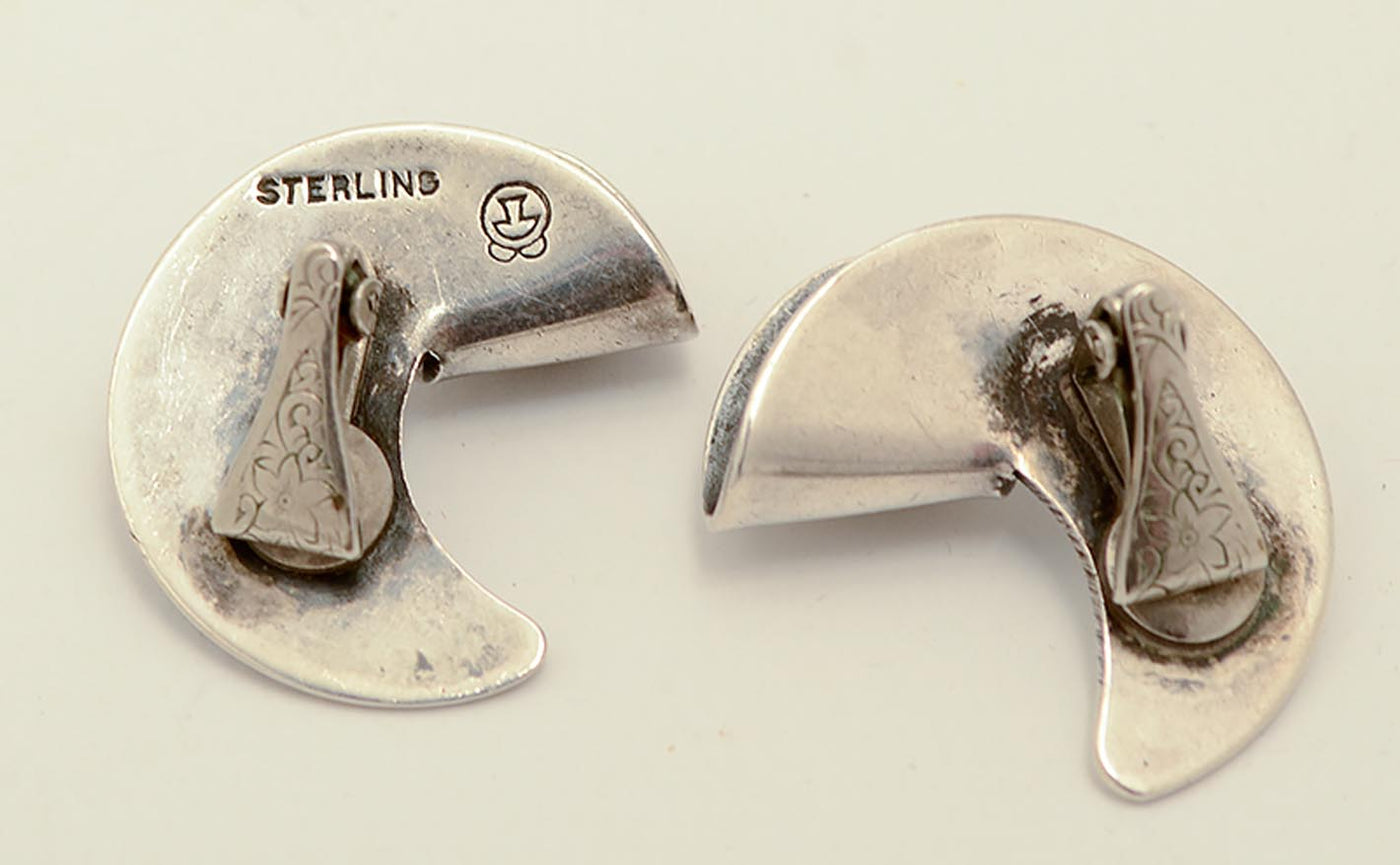 sam-kramer-silver-and-copper-earrings-item-1237000-2