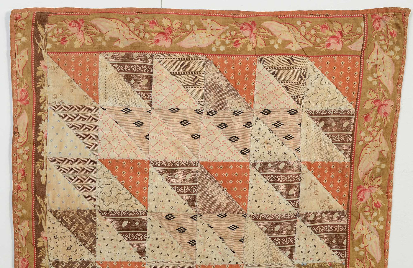 Top half of Thousand Pyramids Doll Quilt #1380833.