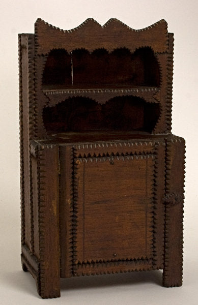 Tramp-Art-Miniature-Cupboard-Circa-1920-Pa-1021654-1