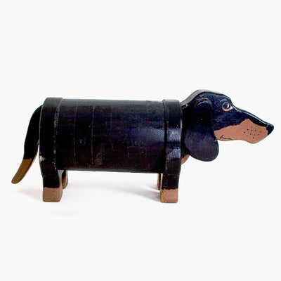 20th century wooden Dachshund dog from 1940.